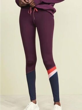 THE UPSIDE Maroon Retro Yoga Pant Leggings